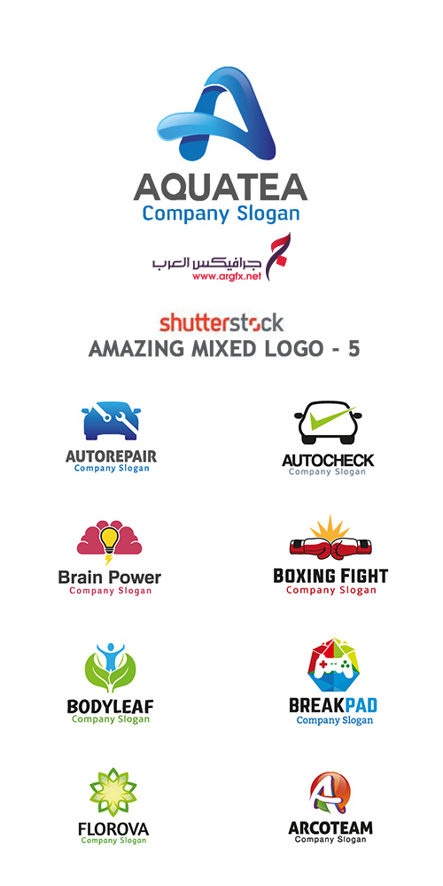  Amazing Mixed Logo - 5 - 25xEPS