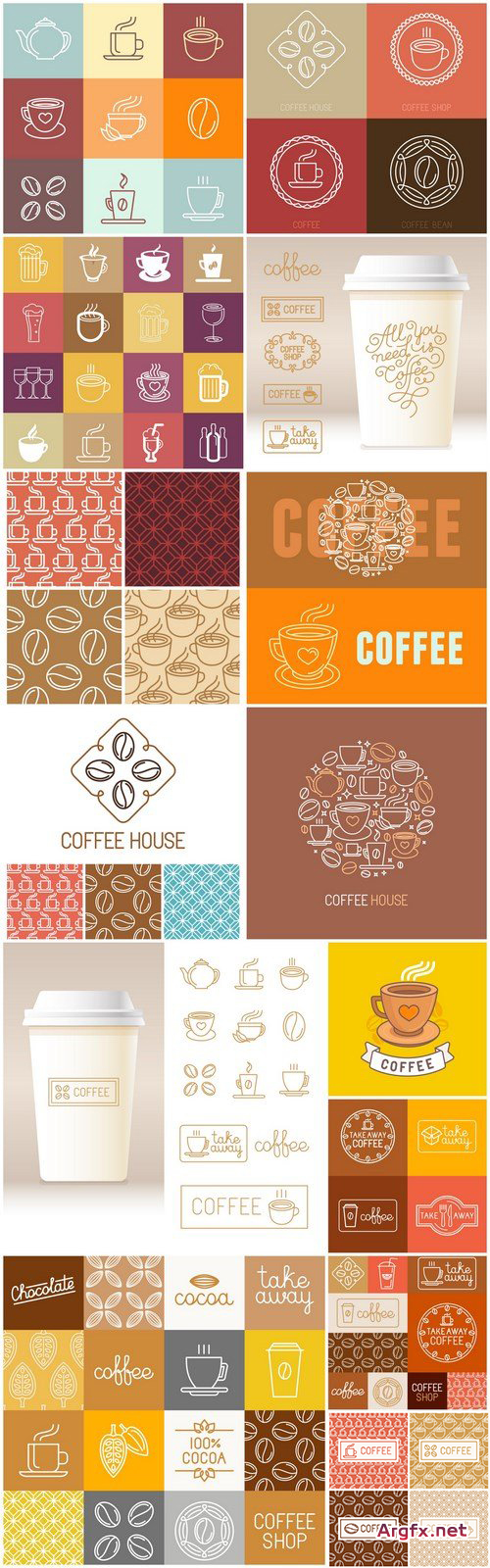  Coffee Line Icons - 14 Vector