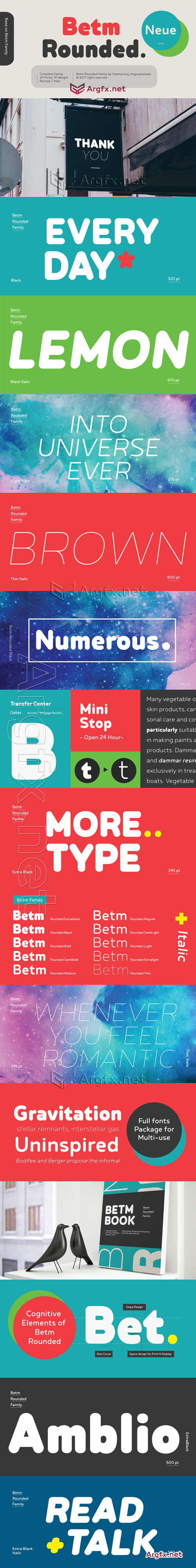 Betm Rounded Family Font