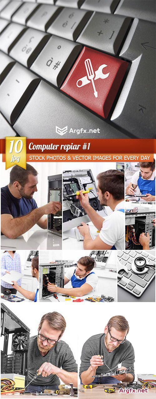  Computer repiar #1, 10 x UHQ JPEG