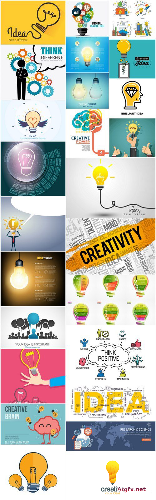 Creative Idea Brainstorm #2 - 25 Vector