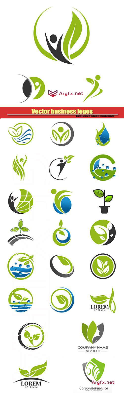  Vector business logos