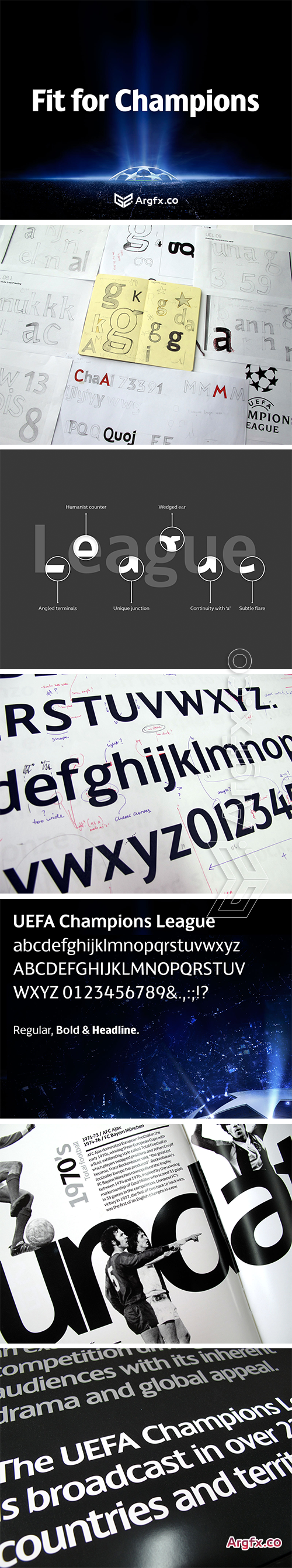FS Champions - Custom Typeface of UEFA Champions League