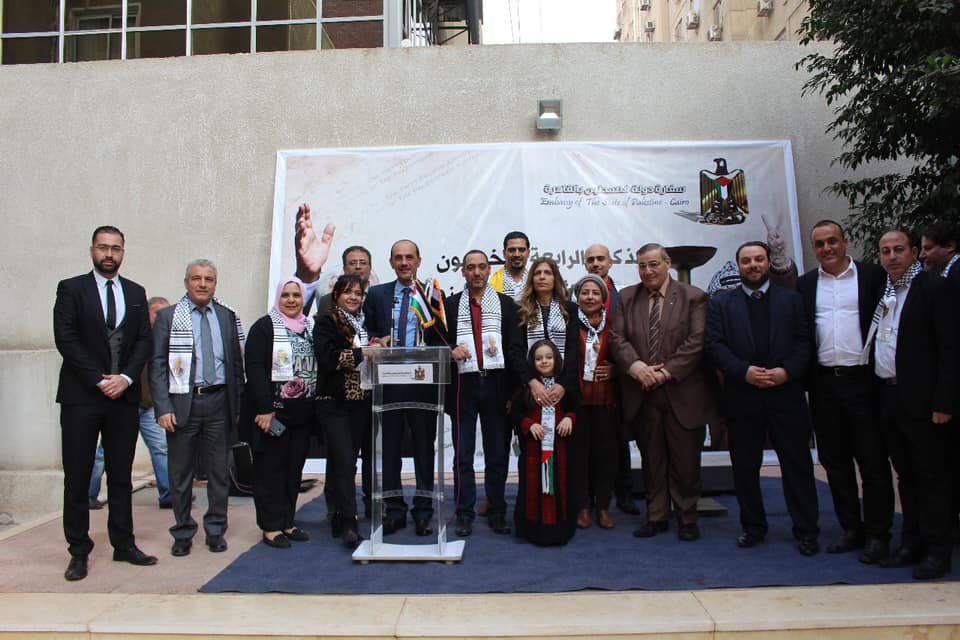 سفارتنا بالقاهرة توقد شعلة الانطلاقة الـ54 لحركة فتح والثورة 
