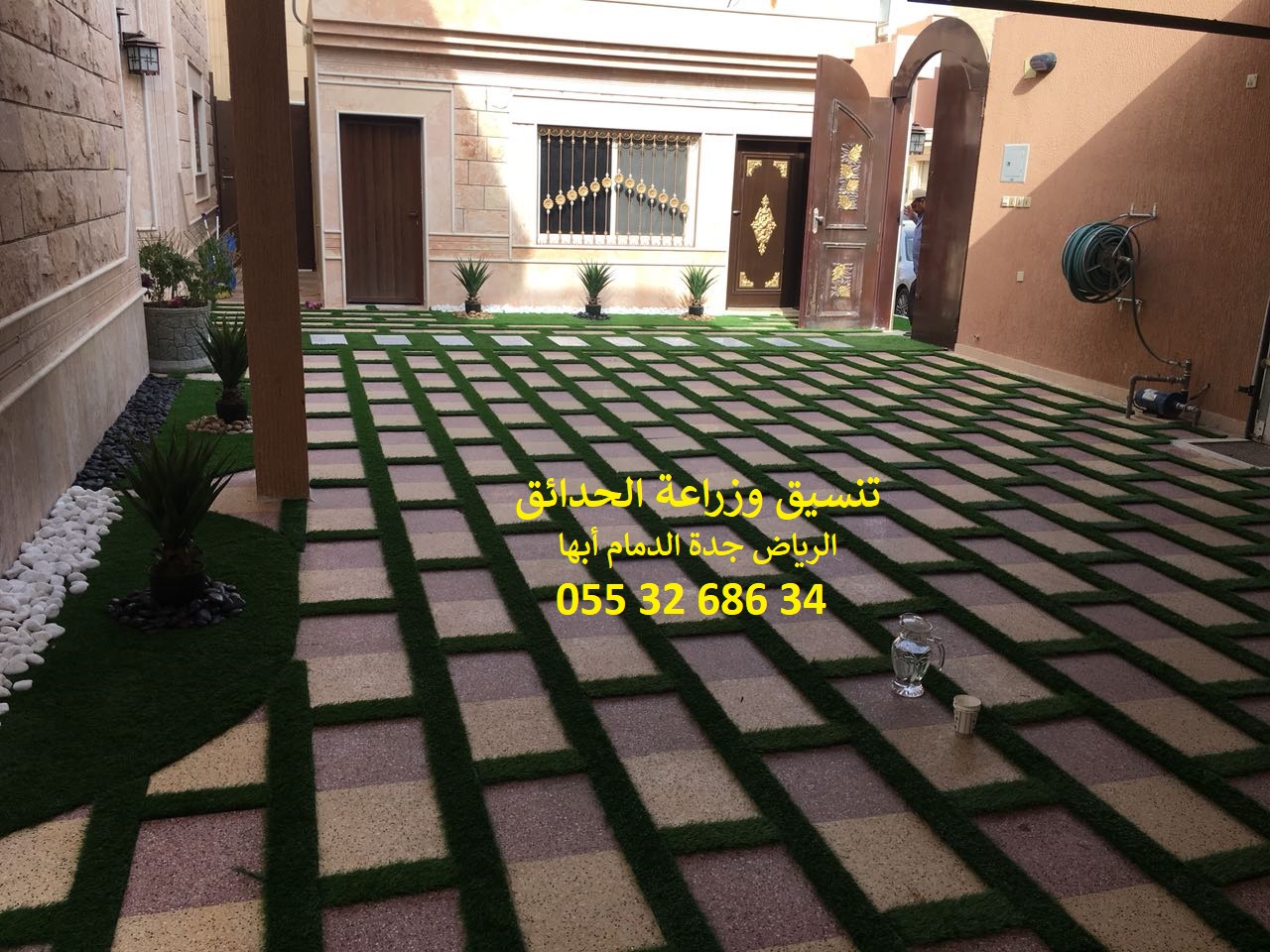 شركة تنسيق حدائق عشب صناعي عشب جداري الرياض جدة الدمام 0553268634 P_11435ct9e10