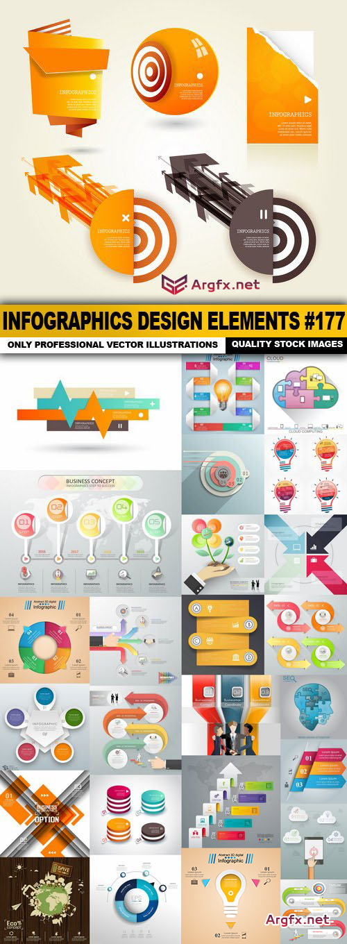  Infographics Design Elements 177 - 26 Vector