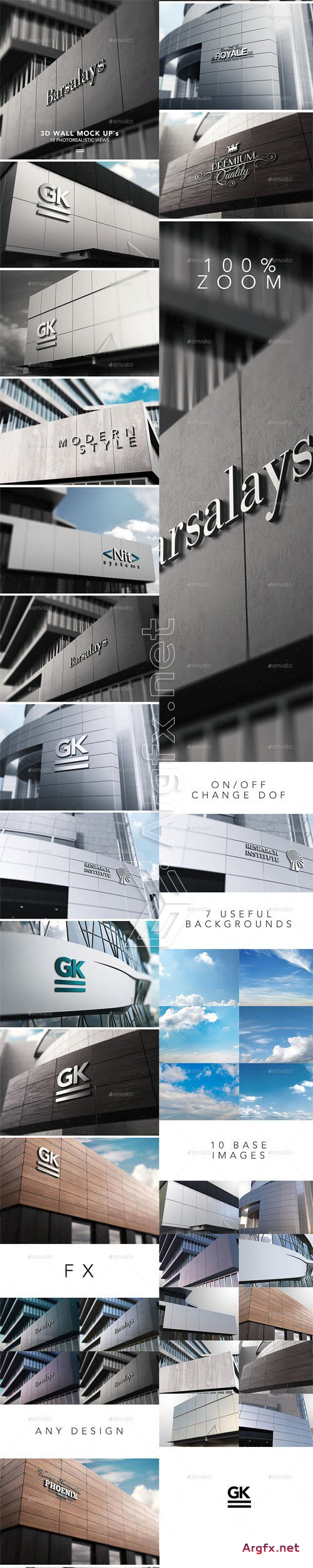  GraphicRiver 3D Logo Signage Wall Mock Up 14345872