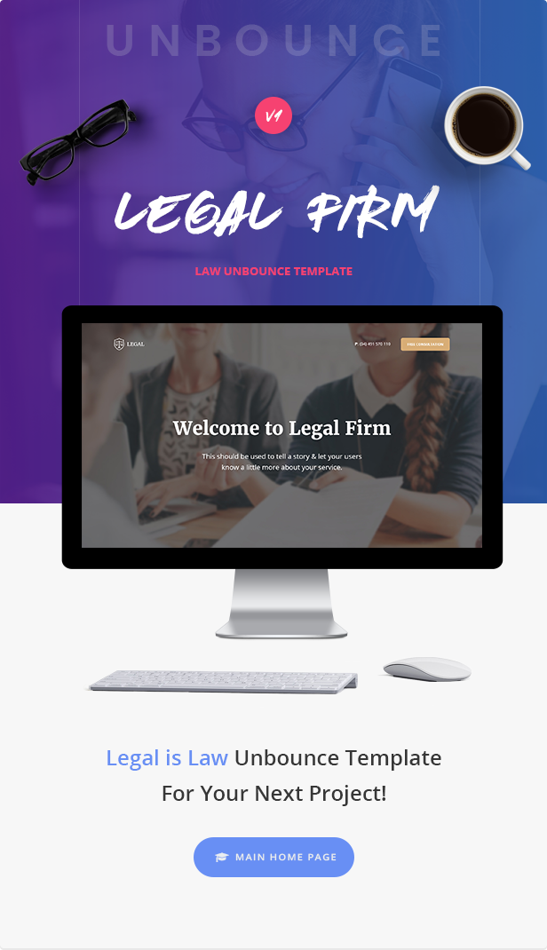 Legal - Law Unbounce Template - 1