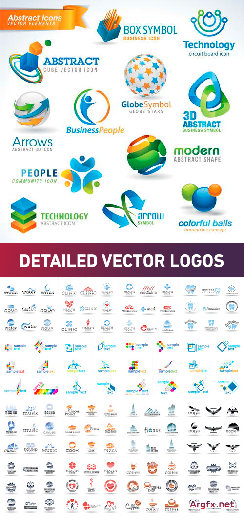 Detailed Vector Logos II, 25xEPS