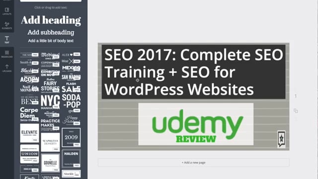 حصري : تحميل كورس السيو 2017 | SEO 2017 Complete SEO Training + SEO for WordPress Websites P_587gxs5a1