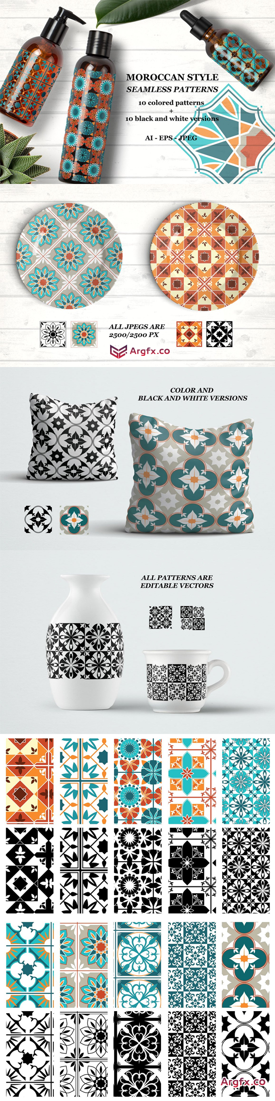  CM - Moroccan style patterns 1810822