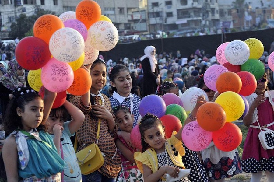 فرحة اطفال في عيد الفطر